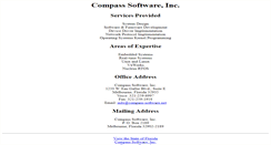 Desktop Screenshot of compass-software.net